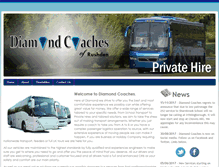 Tablet Screenshot of diamond-coaches.co.uk